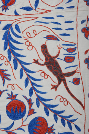 Bird Suzani Wall Hanging & Bedspread | 3'7'' x 6'1''