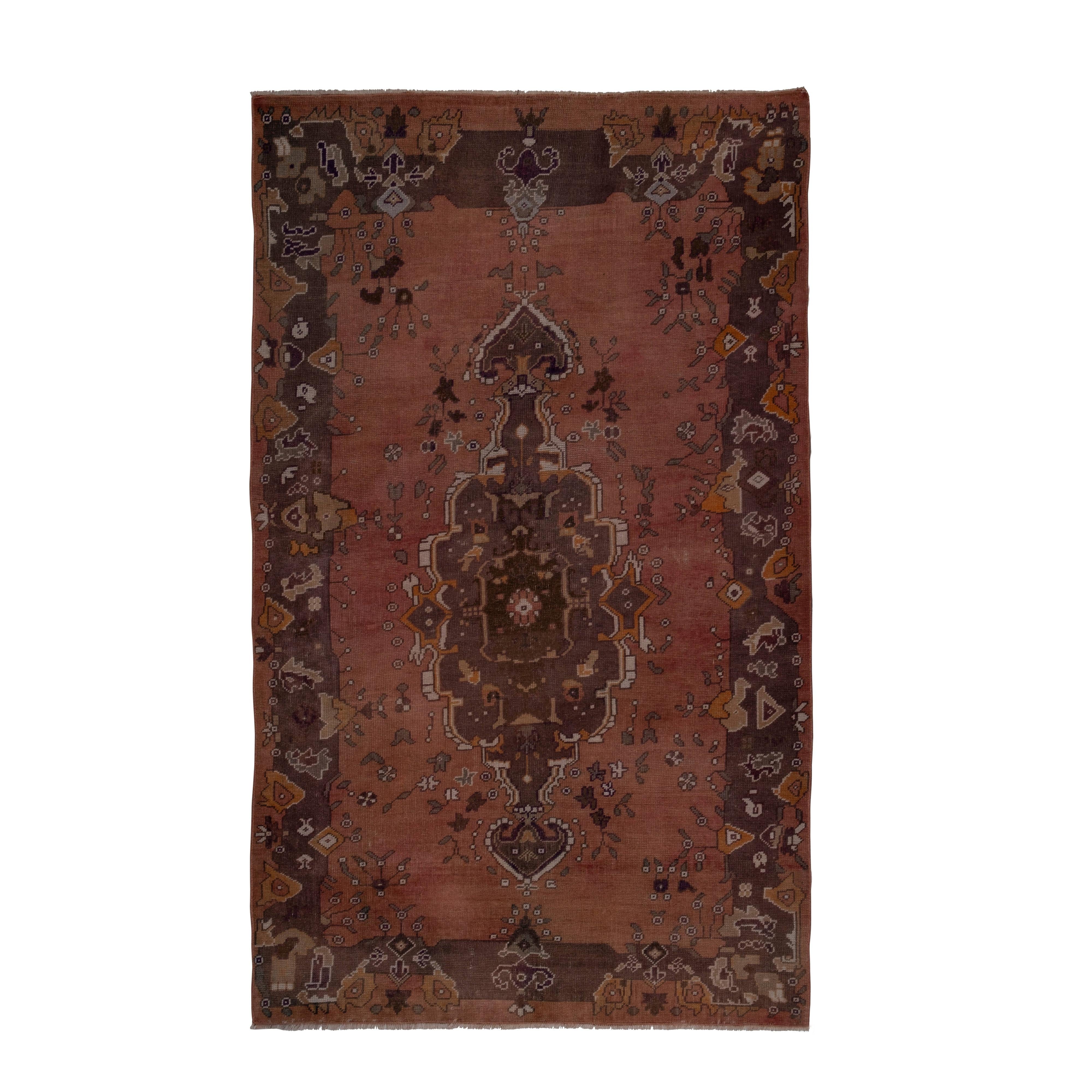 Vintage Turkish Konya Rug 5'1'' x 8'4''