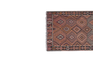 Vintage Kars Kilim Rug 4'4'' x 11'10''