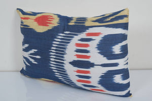 Silk Ikat Velvet Pillow Cover | 12'' x 20''