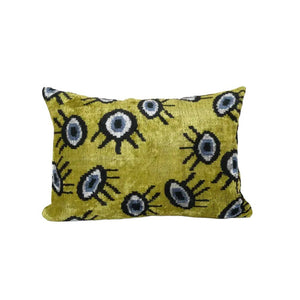 Silk Ikat Velvet Pillow Cover | 16'' x 23''
