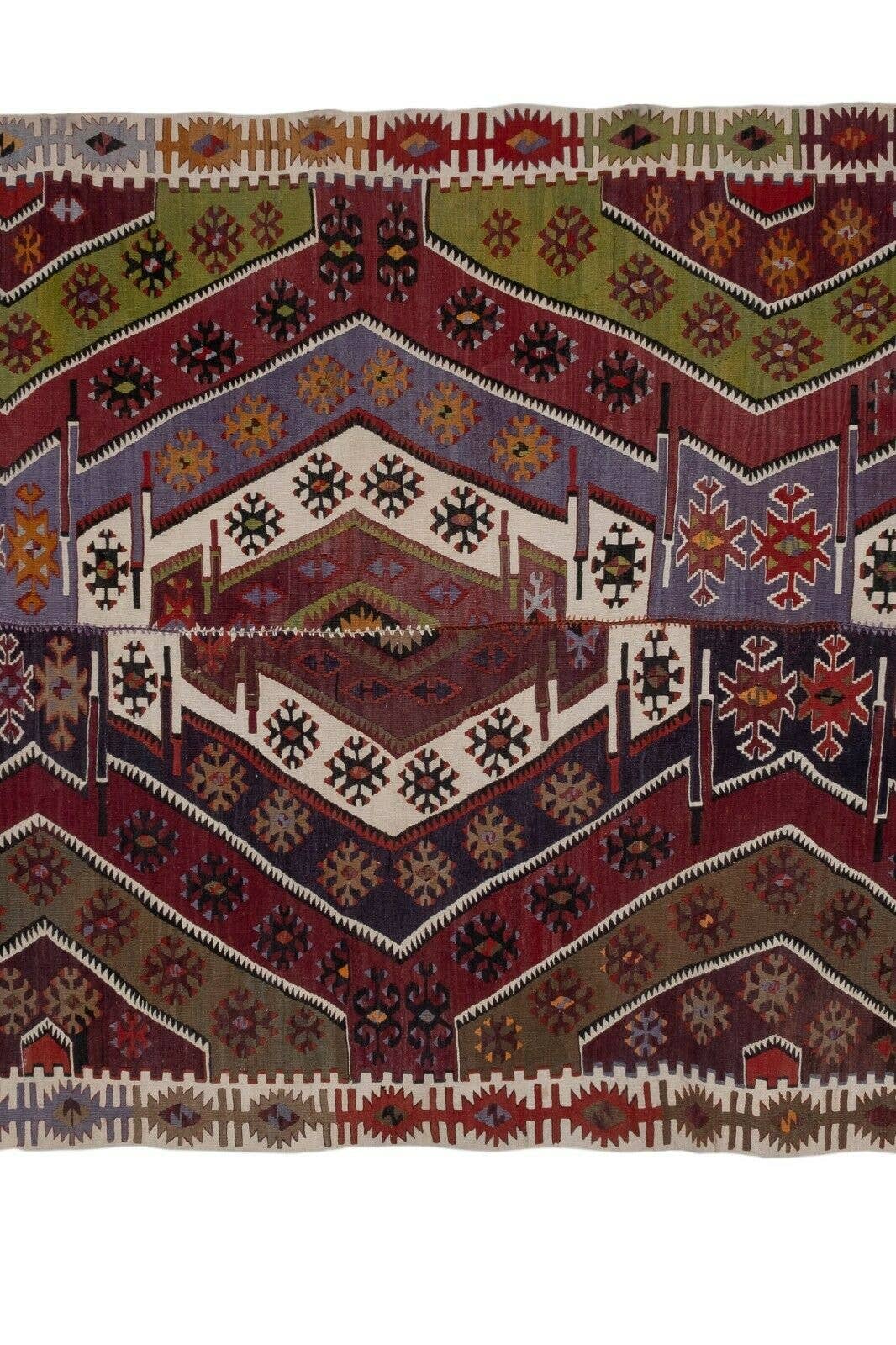 Vintage Turkish Kilim Runner 2'6'' x 12'6''