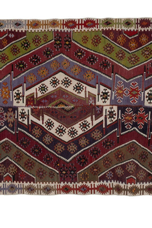 Vintage Turkish Kilim Runner 2'6'' x 12'6''