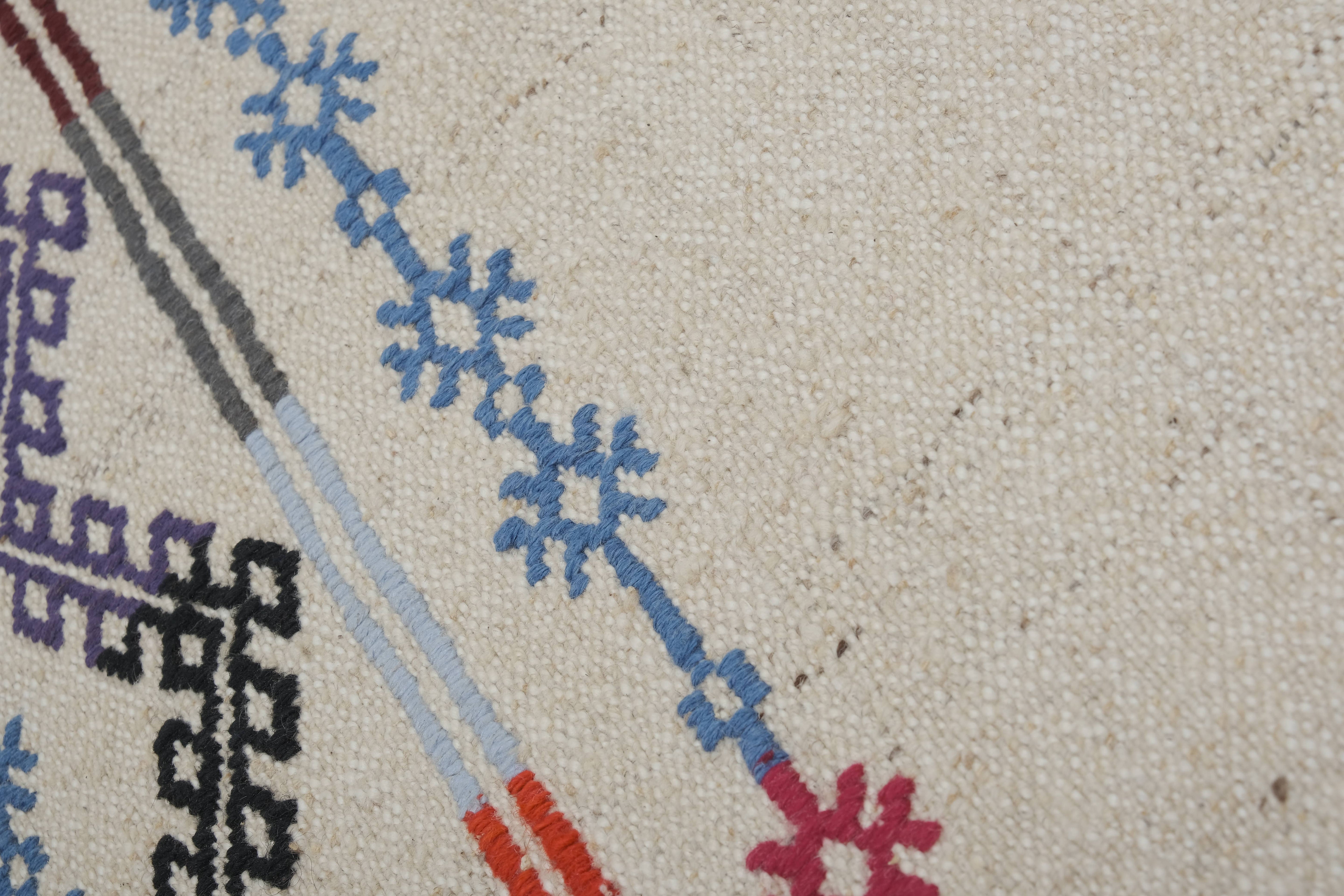Vintage Turkish Kilim Runner 2'8'' x 16'6''