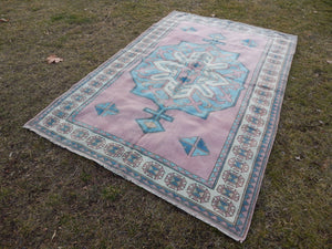 Vintage Oushak Rug 5'2'' x 7'8''