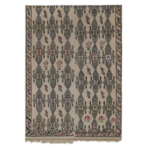Vintage Turkish Kilim Rug 5'6'' x 7'6''