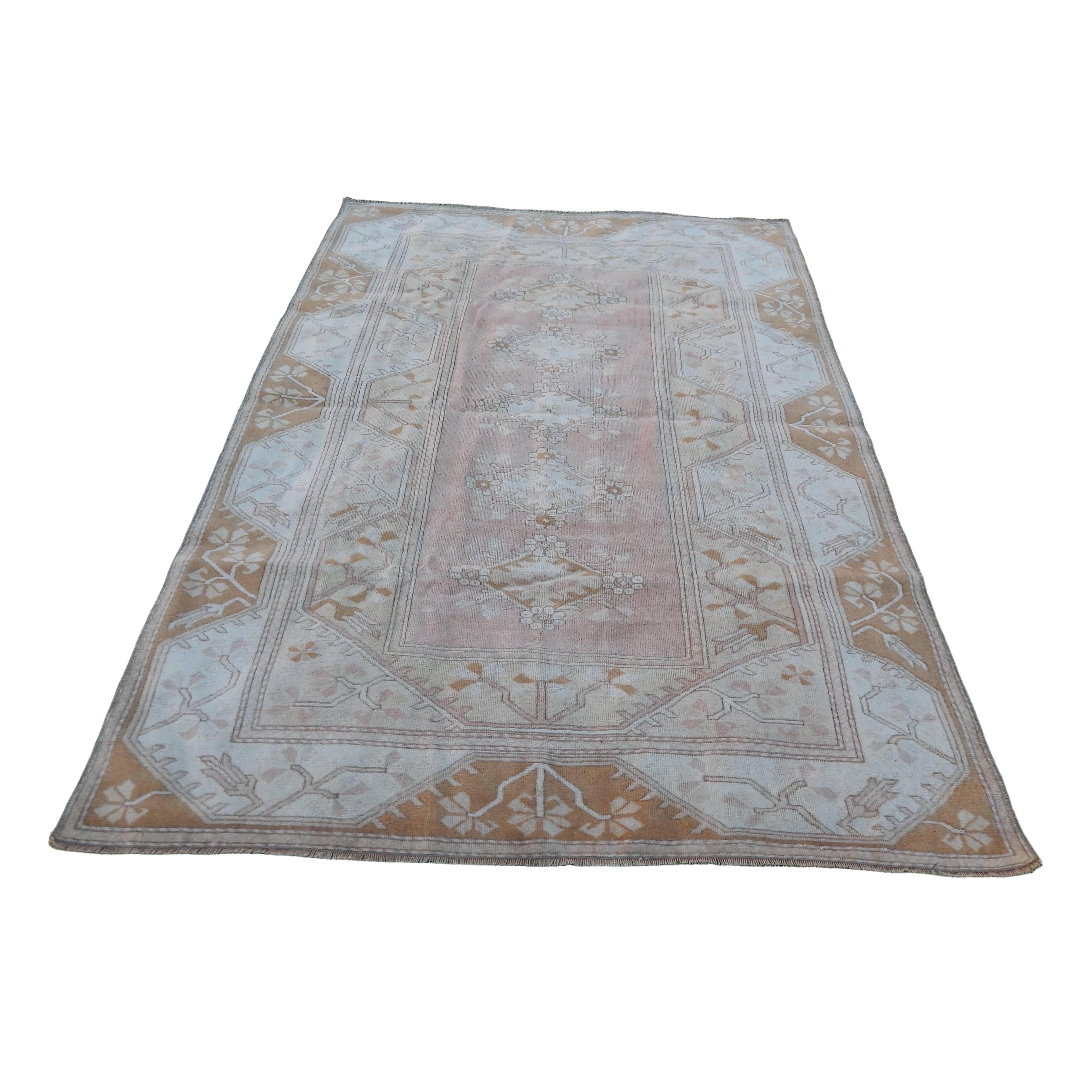 Vintage Turkish Rug 6'4'' x 8'9''