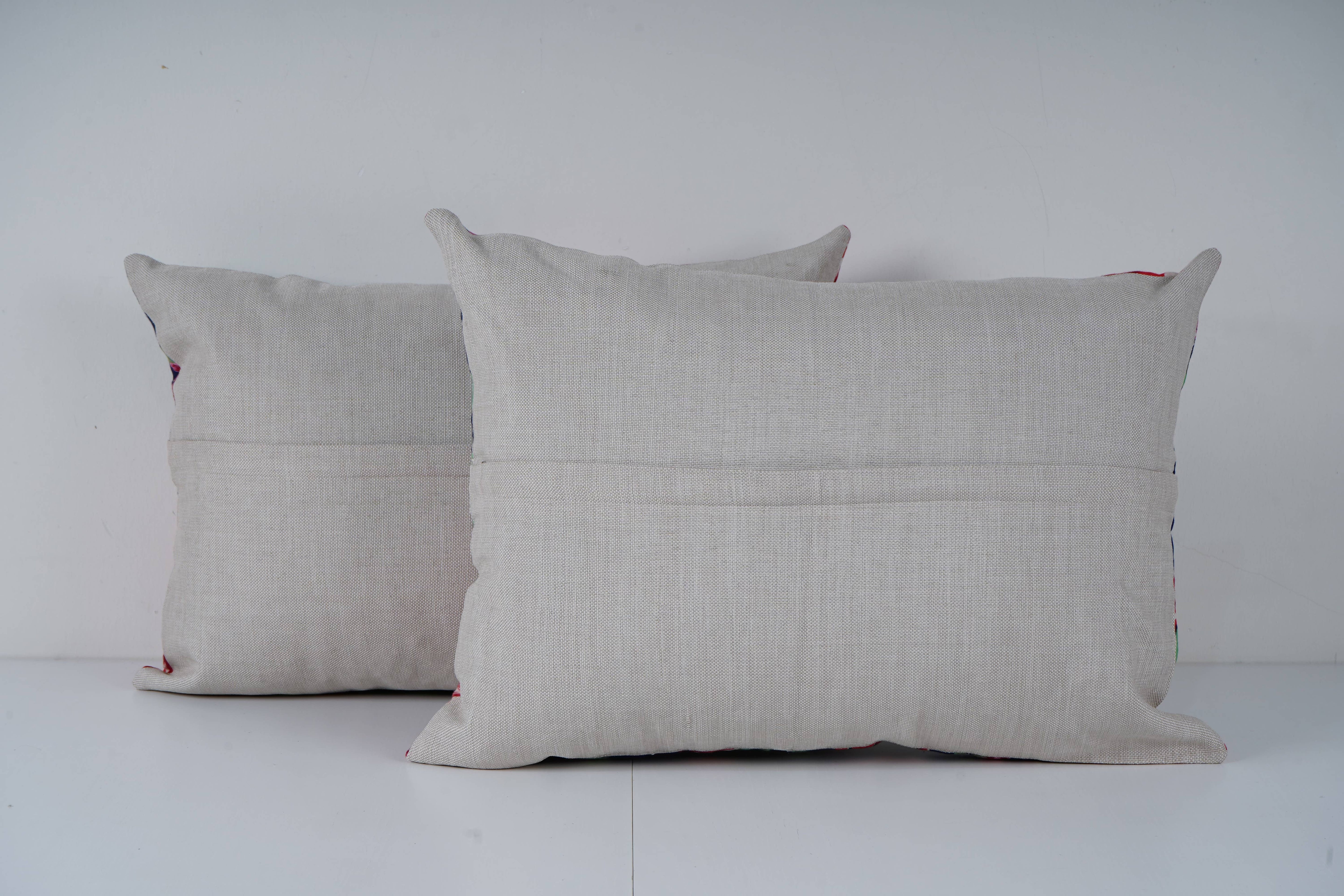 Uzbek Roller Printed Pillow Cover Set of 2 | 16'' x 22''