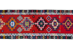 Vintage Herki Runner Rug 2'5'' x 12'1''
