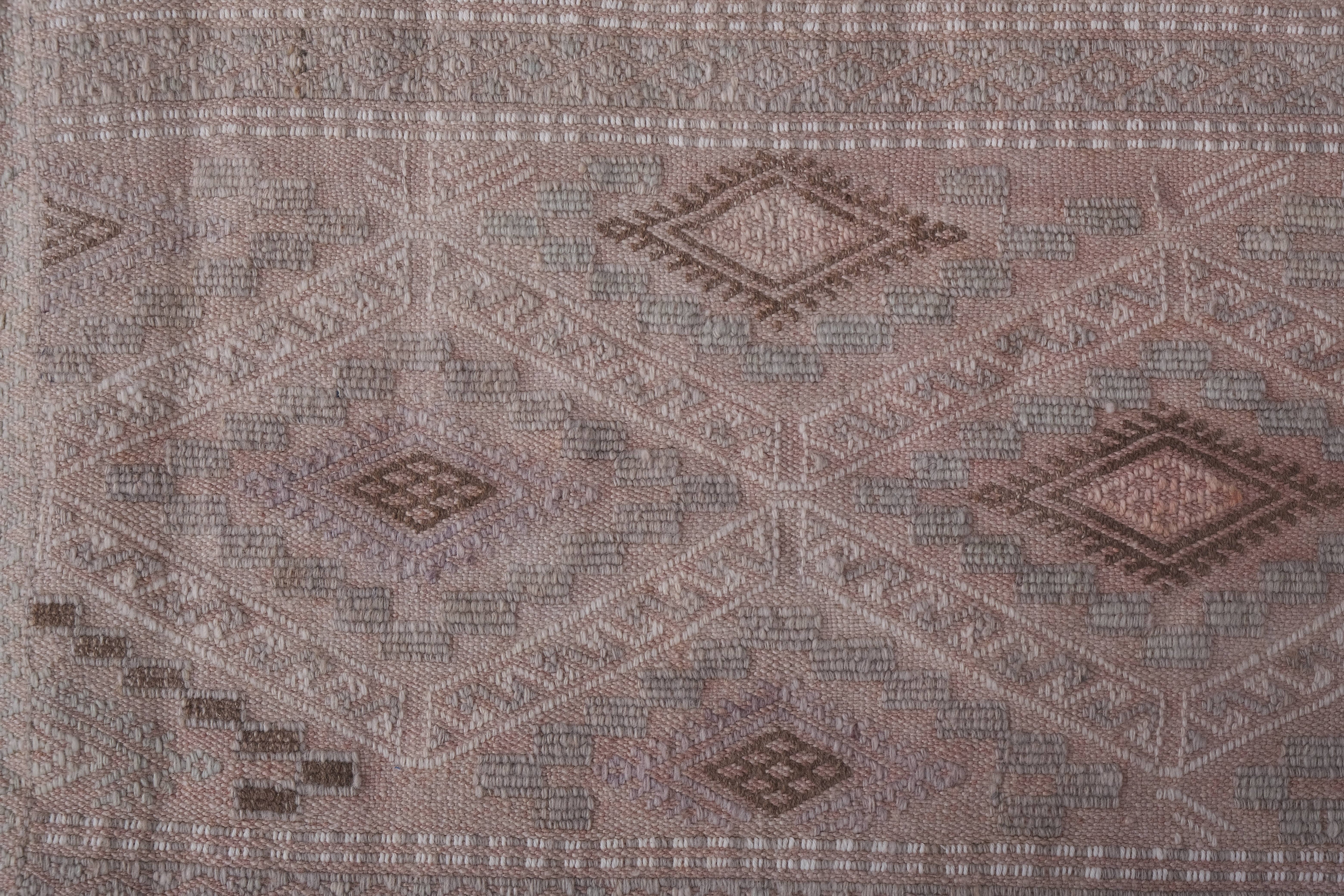 Vintage Turkish Kilim Runner 1'7'' x 15'9''