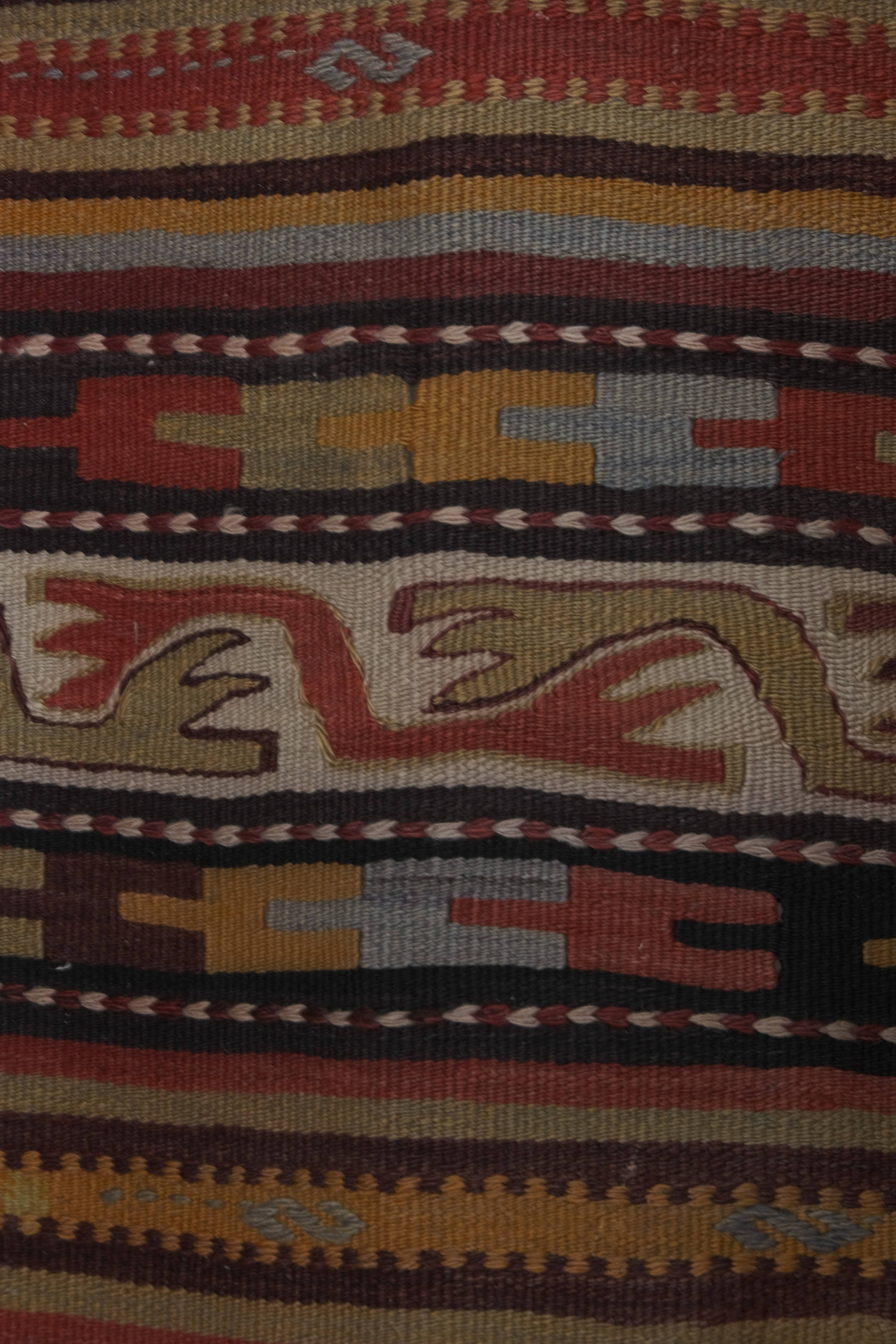 Vintage Turkish Kilim Runner 2'5'' x 25'4''