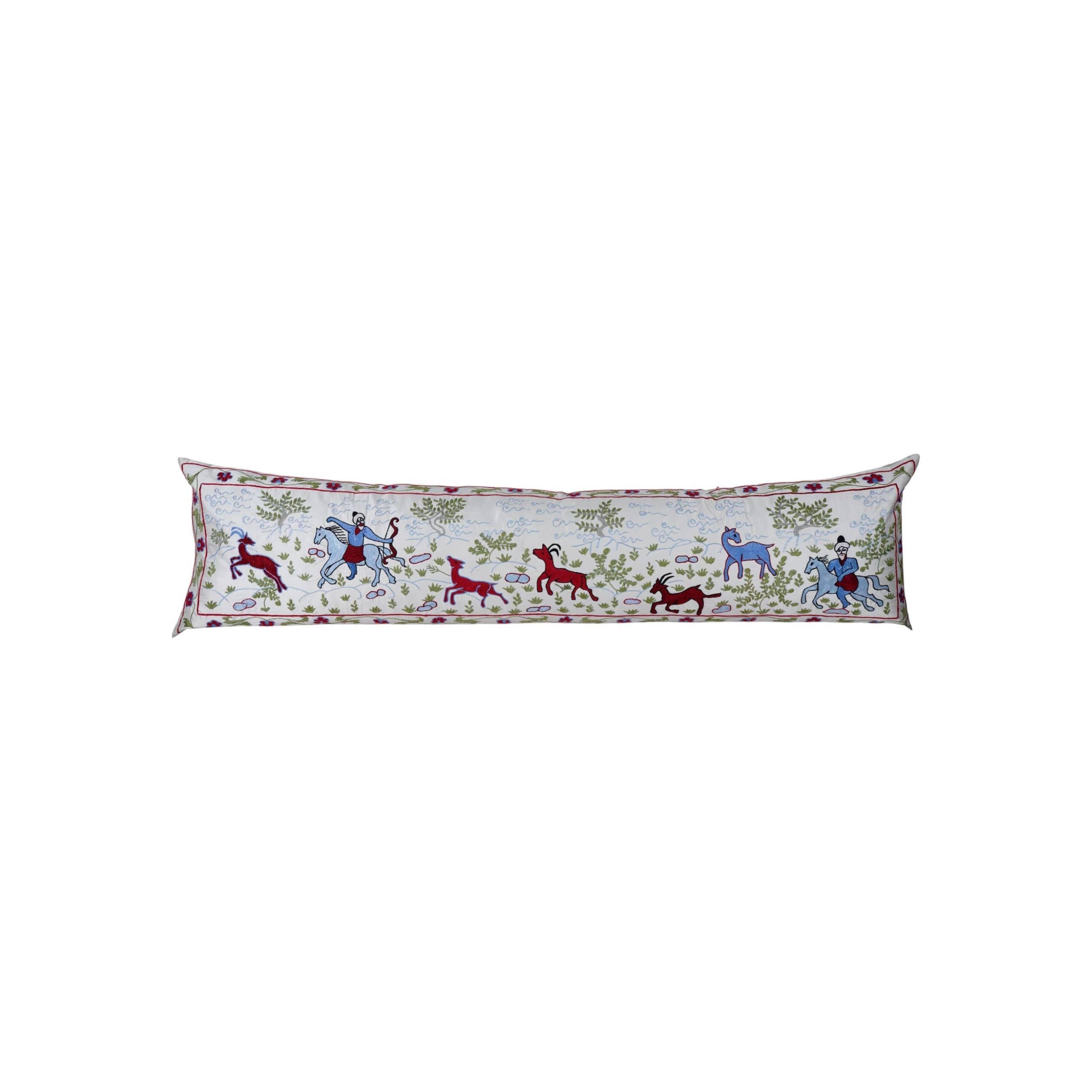 Horse Suzani Bedding Pillow Cover | 1'8'' x 6'1''