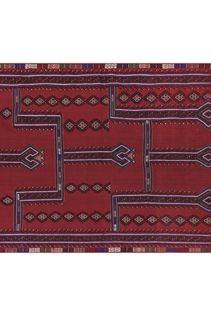 Vintage Turkish Karapinar Kilim Rug 4'7'' x 7'9''