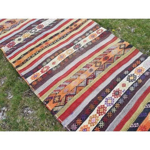 Vintage Turkish Kilim Runner 2'7'' x 9'8''