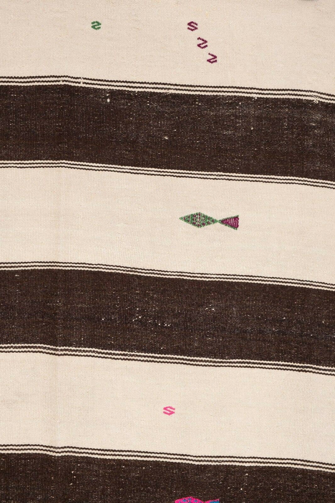 Vintage Turkish Kilim Rug 5'10'' x 11'4''