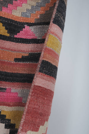 Vintage Turkish Kilim Runner 2'4'' x 22'11''