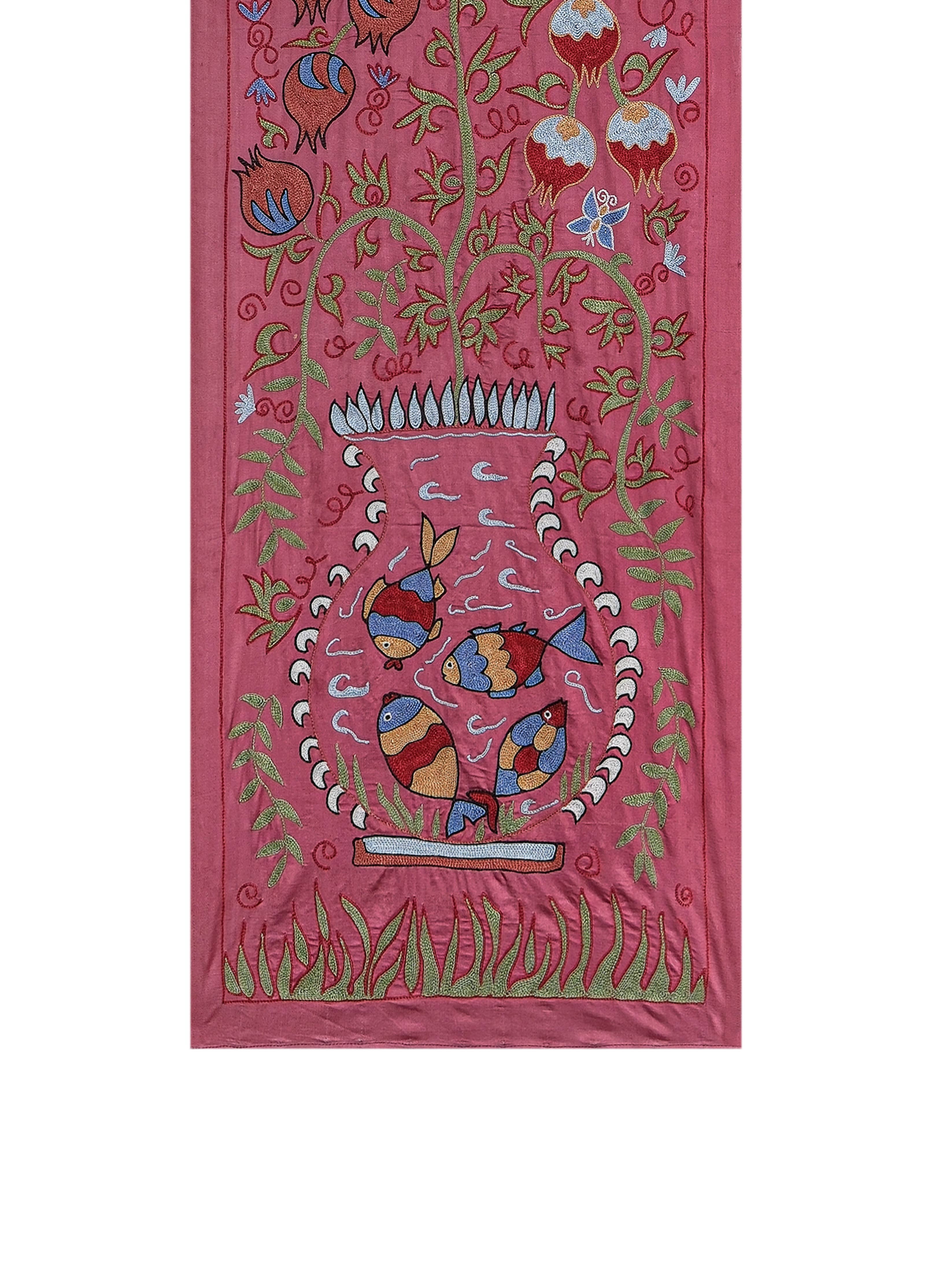 Peacock Suzani Table Runner 1'9'' x 6'3''