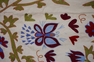 Peacock Suzani Wall Hanging & Bedspread | 3'6'' x 6'