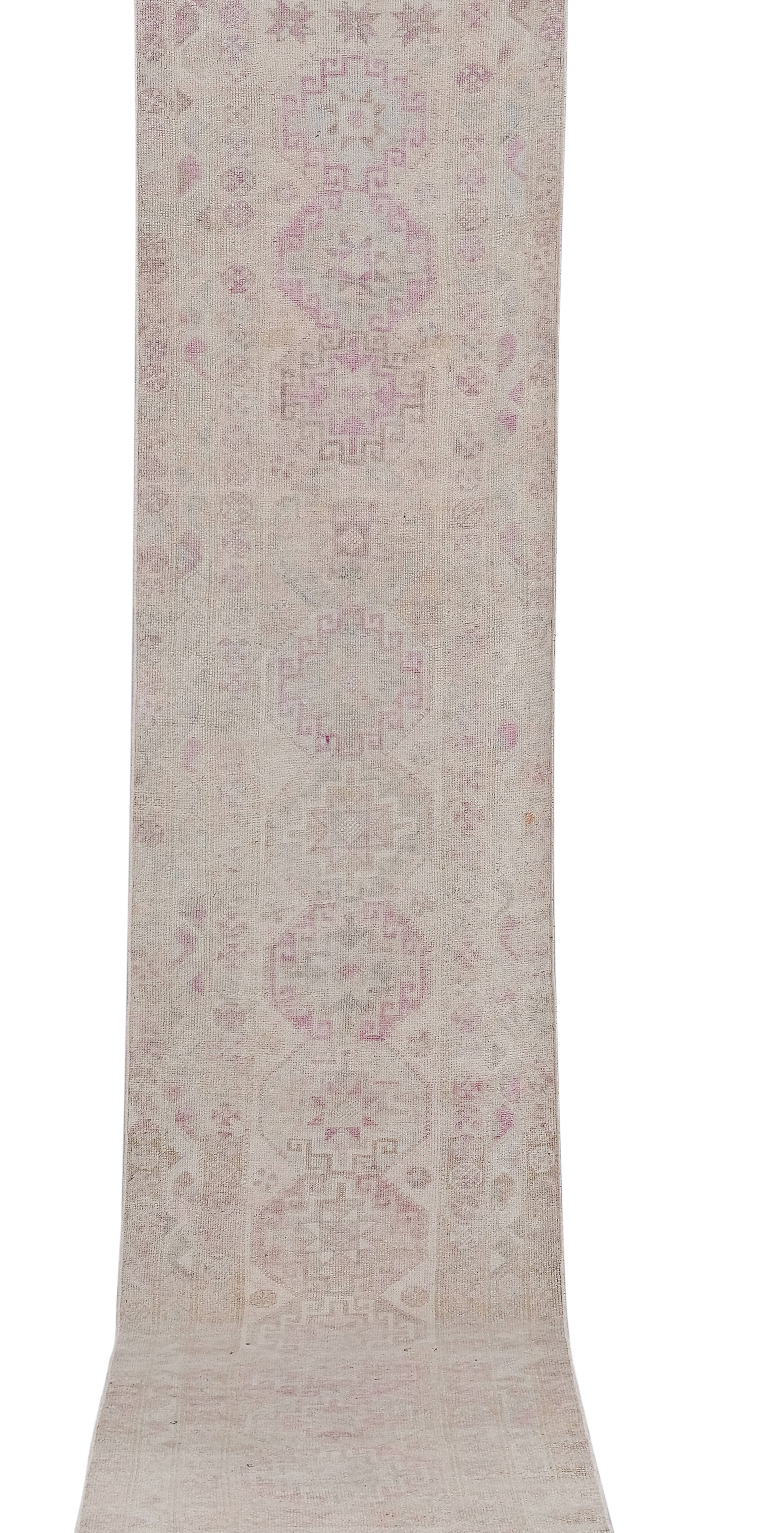 Vintage Oushak Runner 3' x 14'5''