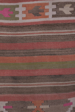 Vintage Turkish Kilim Runner 2'6'' x 11'7''