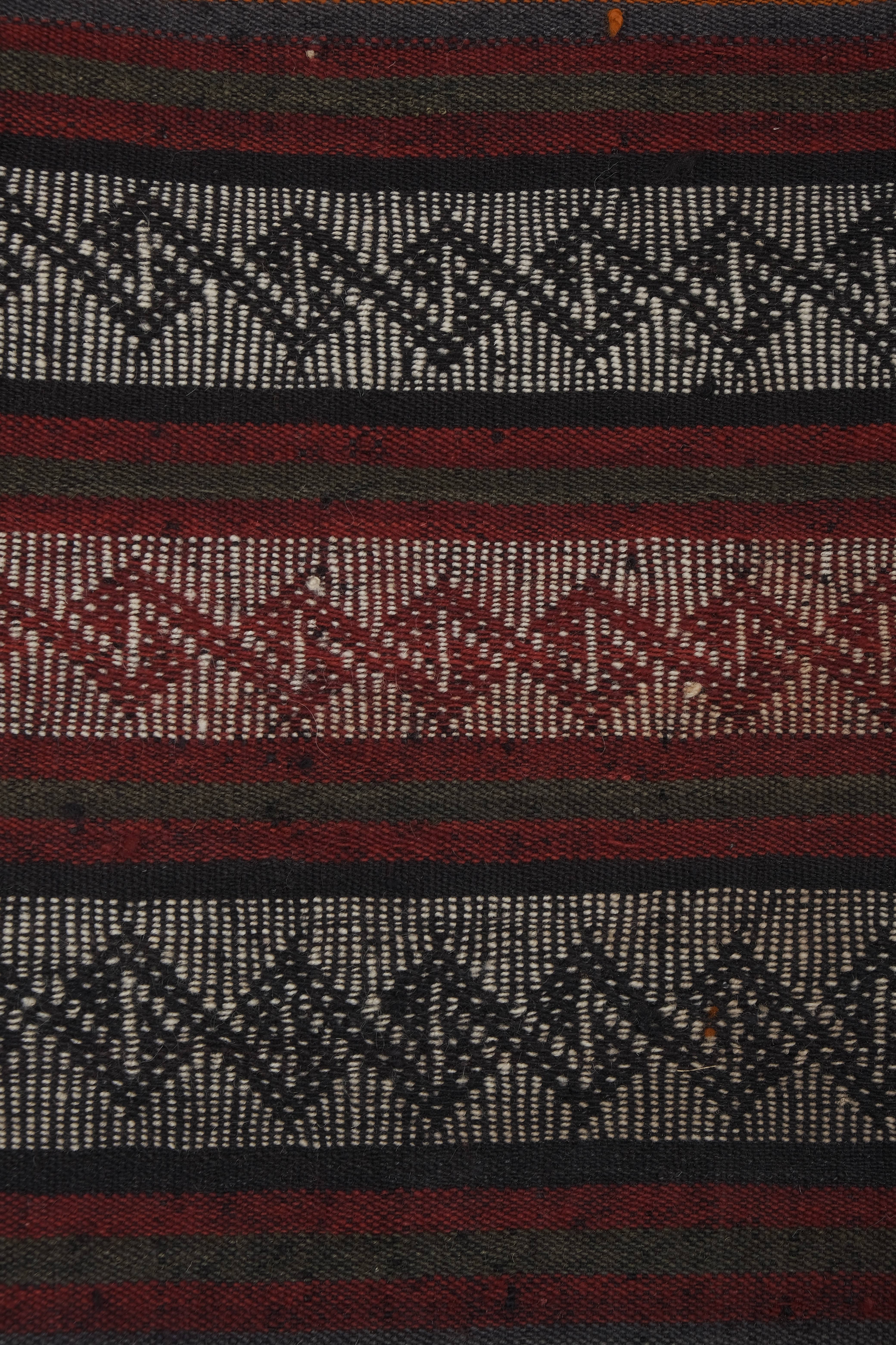 Vintage Turkish Kilim Rug 4'4'' x 13'