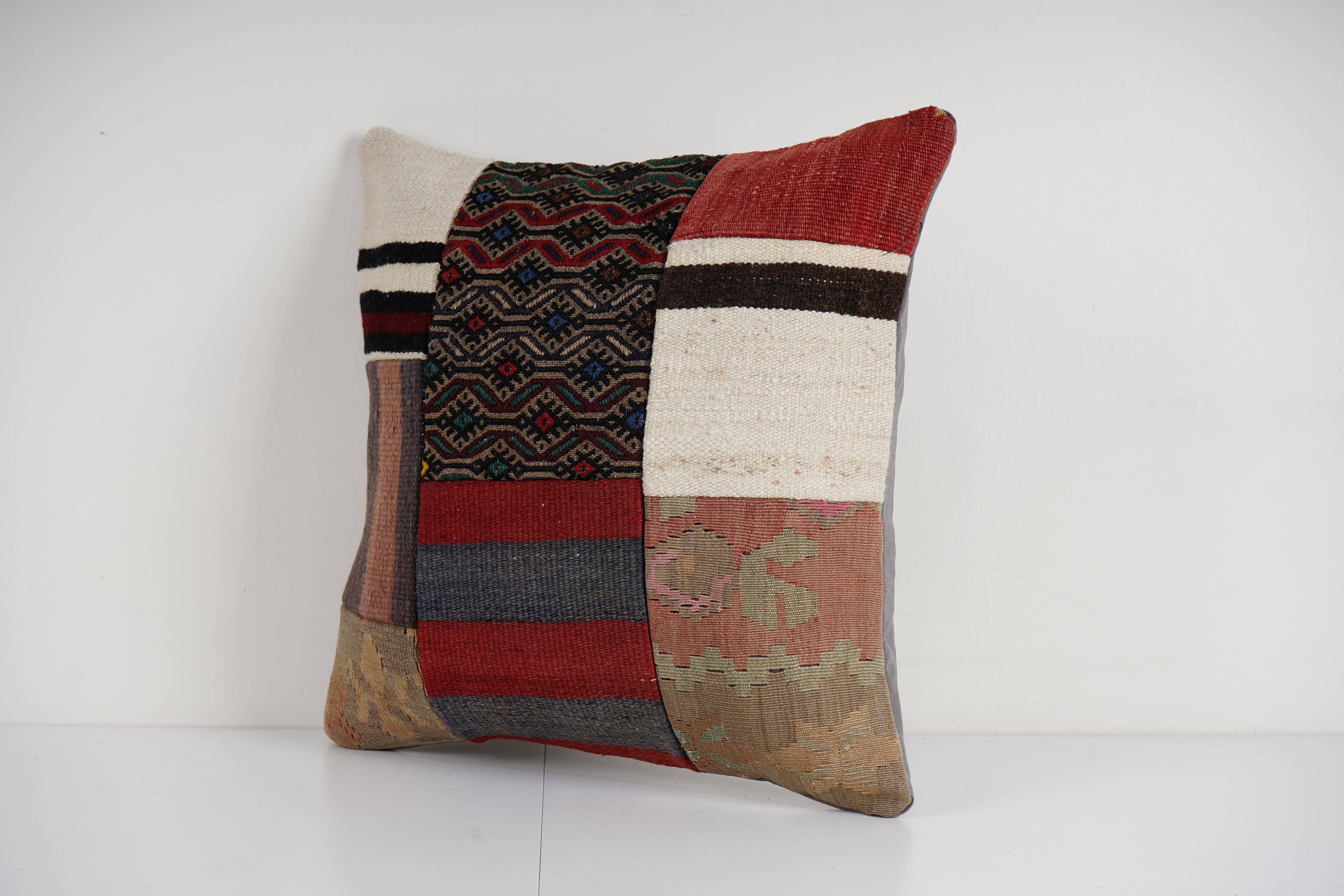 Kilim Patchwork Pillow Cover | 20'' x 20''