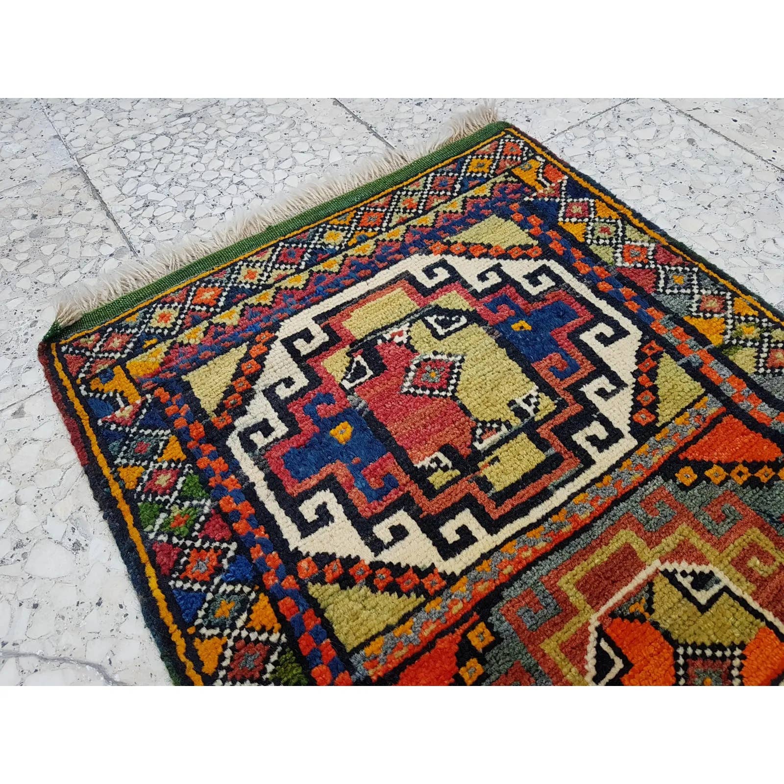Vintage Yastik Rug 22'' x 39''