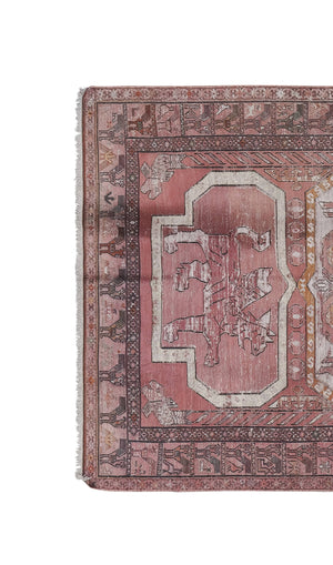 Vintage Turkish Soumac Rug 4'2'' x 6'1''