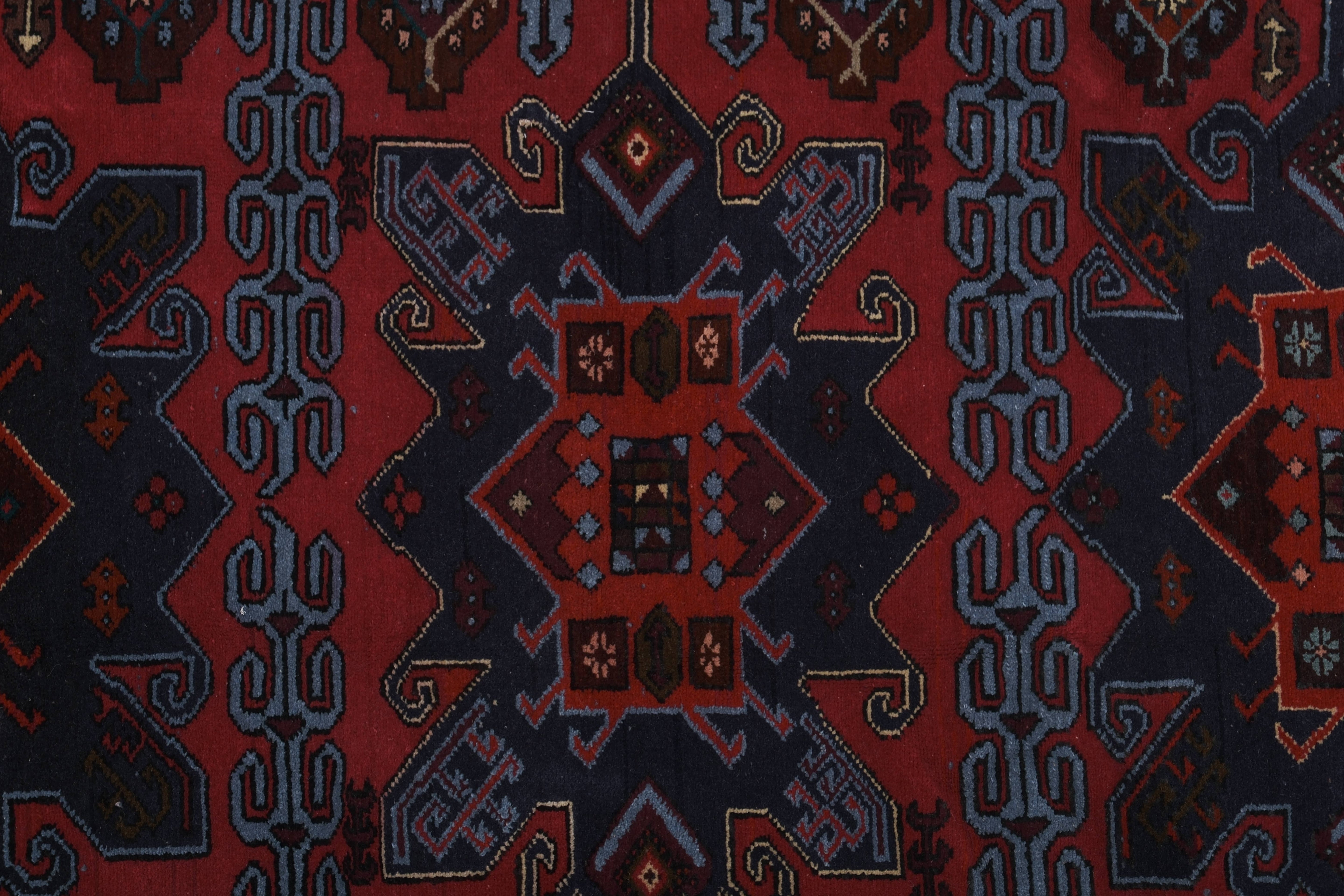 Vintage Caucasian Rug 4'3'' x 5'7''