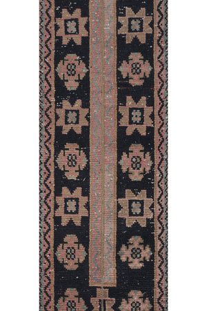 Vintage Turkish Karapinar Runner Rug 1'7'' x 22'3''