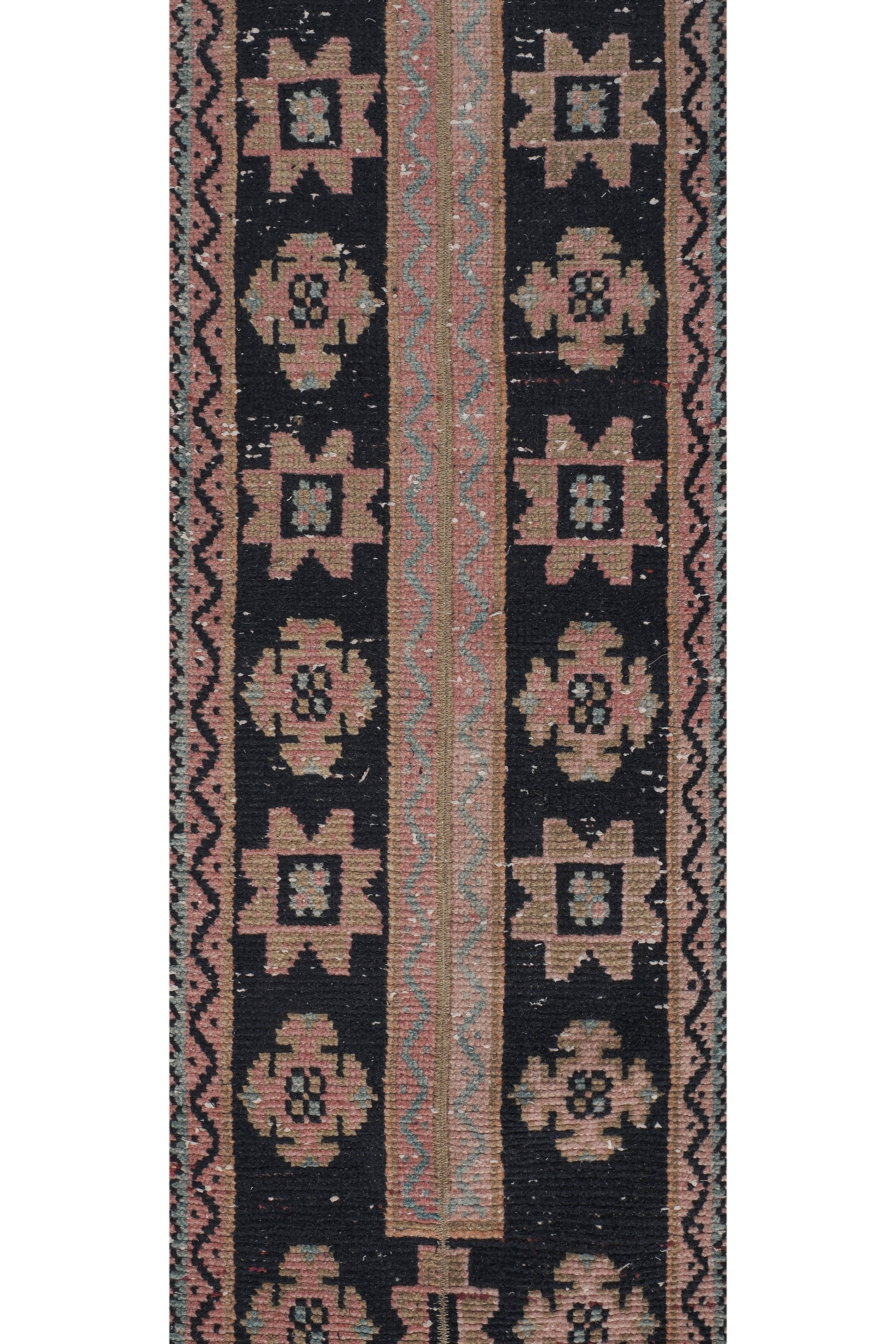 Vintage Turkish Karapinar Runner Rug 1'7'' x 22'3''
