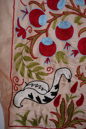 Silk Suzani Wall Hanging & Bedspread 3'4'' x 6'1''