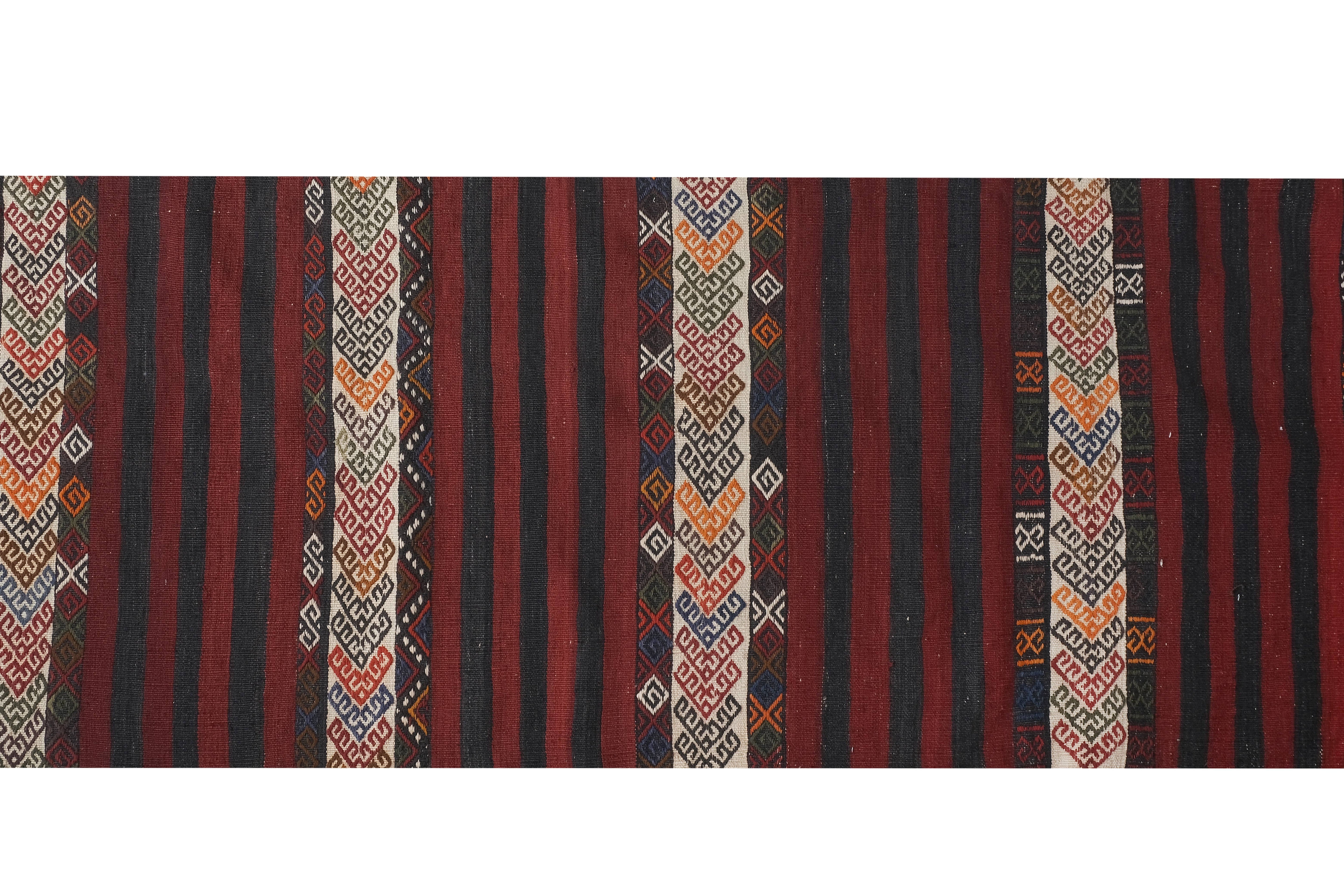 Vintage Turkish Kilim Runner 2'5'' x 20'8''