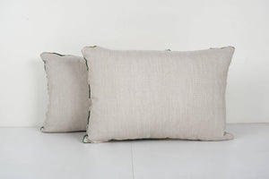 Silk Ikat Velvet Pillow Cover Set of 2 | 15'' x 22''