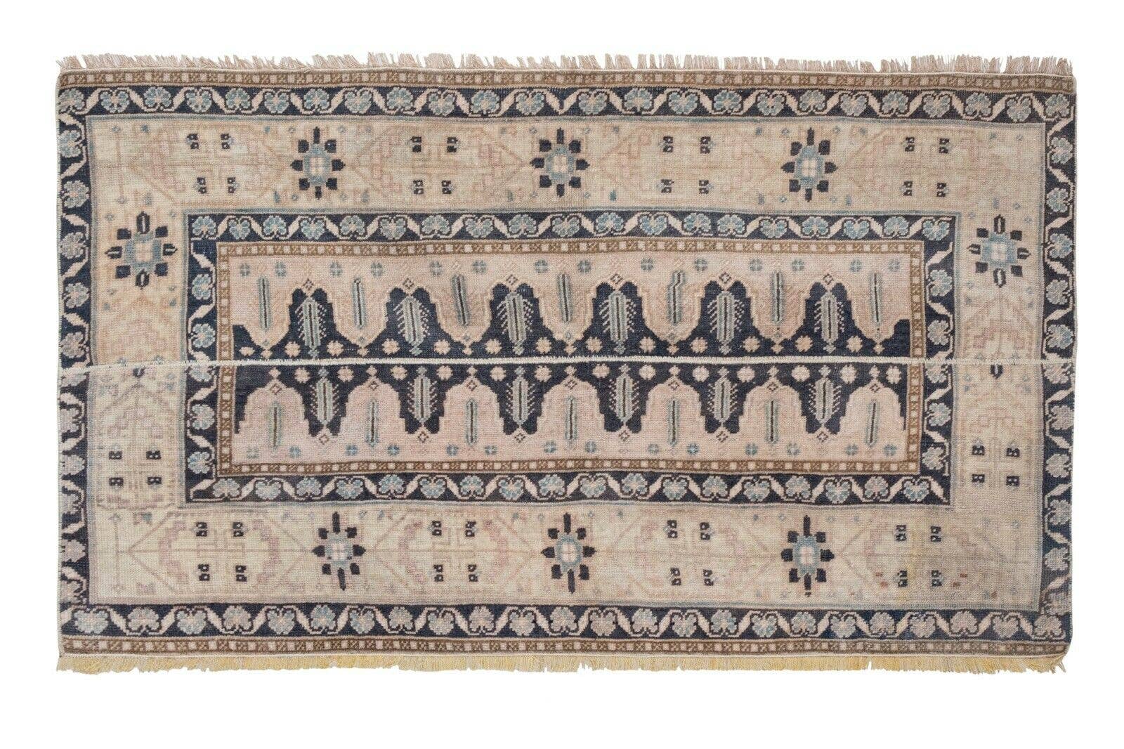 Vintage Turkish Karapinar Rug 34'' x 57''