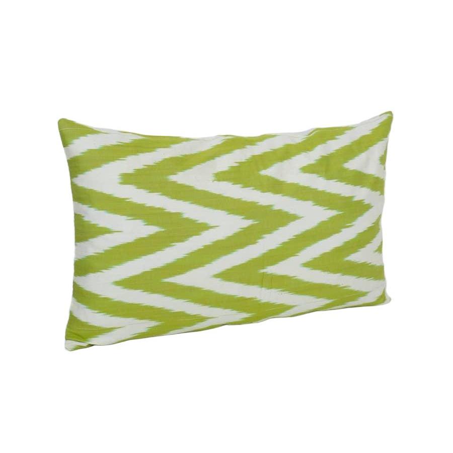 Silk Ikat Velvet Pillow Cover | 12'' x 20''
