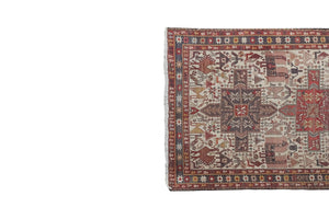 Vintage Animal Pattern Soumac Kilim Runner 3'7'' x 9'1''