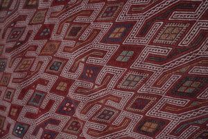 Vintage Turkish Kilim Rug 5'9'' x 8'2''
