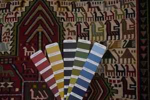 Vintage Animal Pattern Soumac Kilim Runner 3'4'' x 9'4''