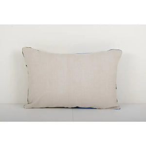 Silk Ikat Patchwork Velvet Pillow Cover | 16'' x 22''