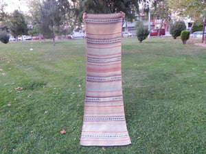 Vintage Turkish Kilim Runner 2'4'' x 8'4''