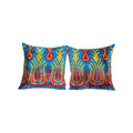 Silk Ikat Velvet Pillow Cover Set of 2 | 20'' x 20''