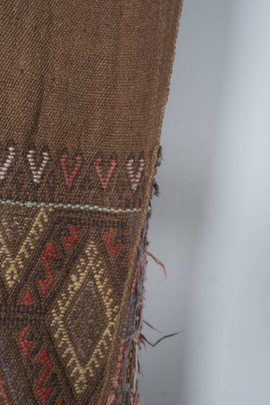 Vintage Turkish Kilim Runner 1'11'' x 17'5''
