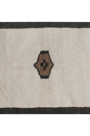 Vintage Checkered Turkish Tulu Rug 4'8'' x 7'