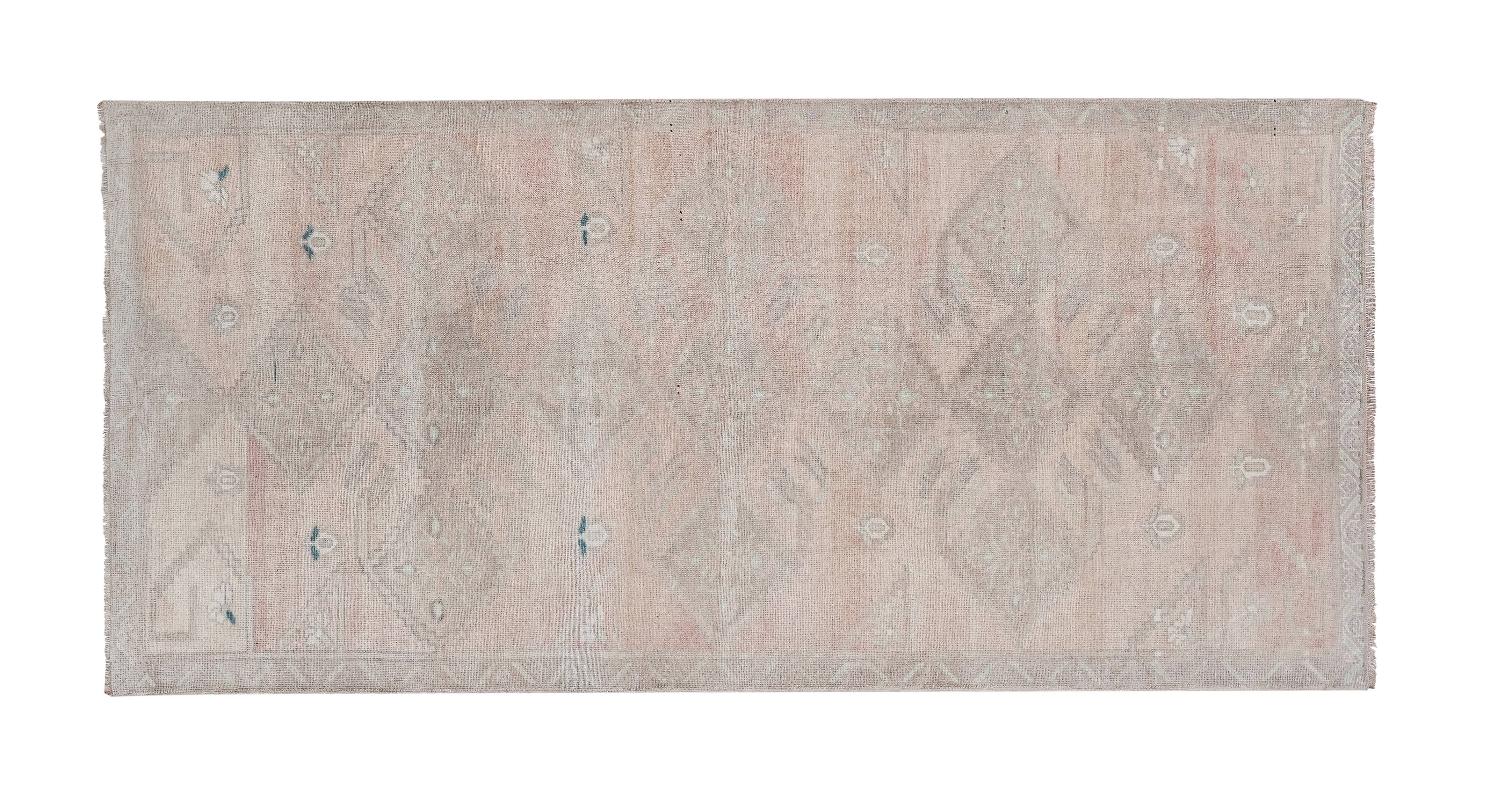 Vintage Turkish Karapinar Rug 4'10'' x 10'6''
