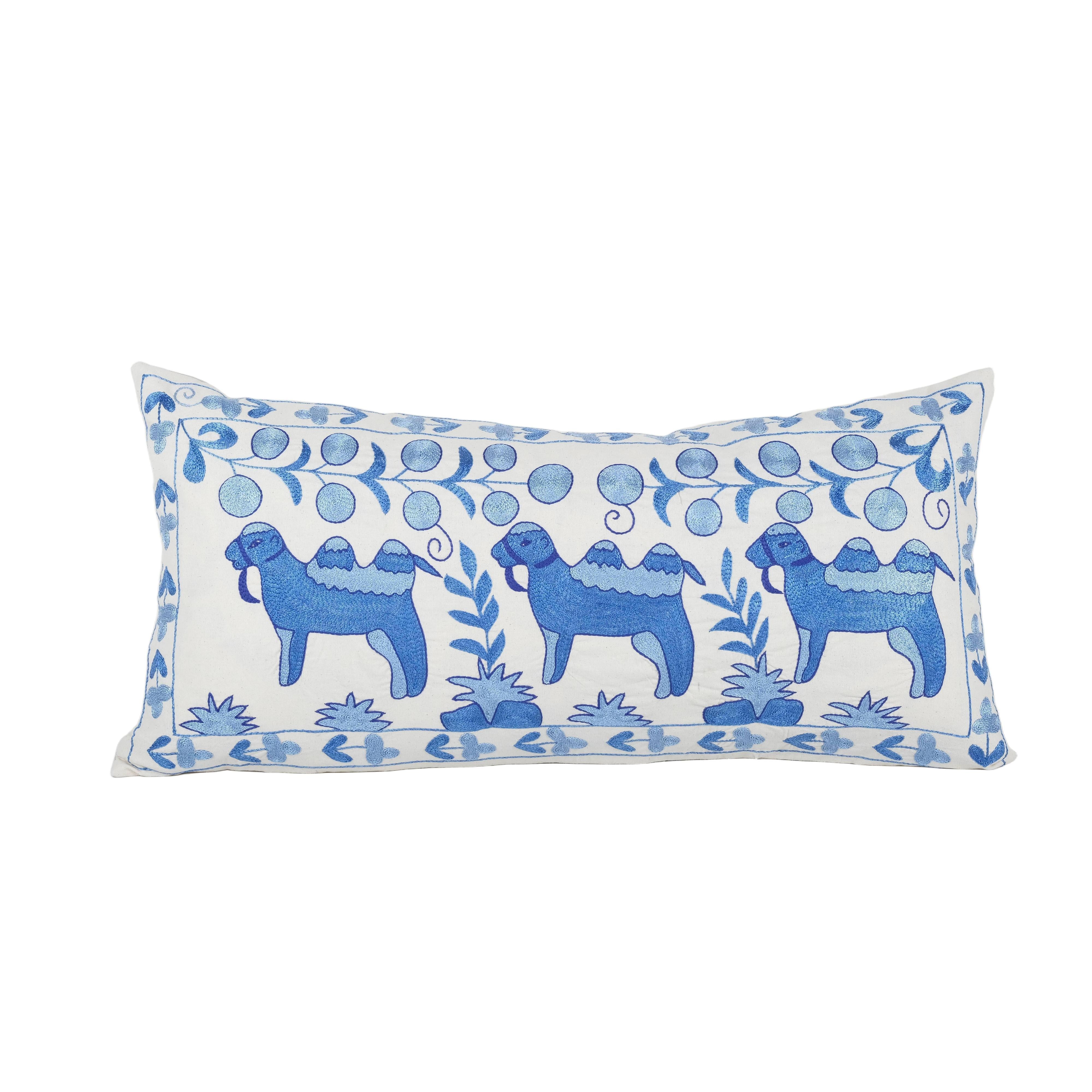Camel Suzani Bedding Pillow Cover | 18'' x 36''