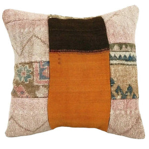 Kilim Patchwork Pillow Cover | 18'' x 18''
