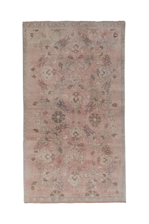 Vintage Turkish Karapinar Rug 4'7'' x 7'8''