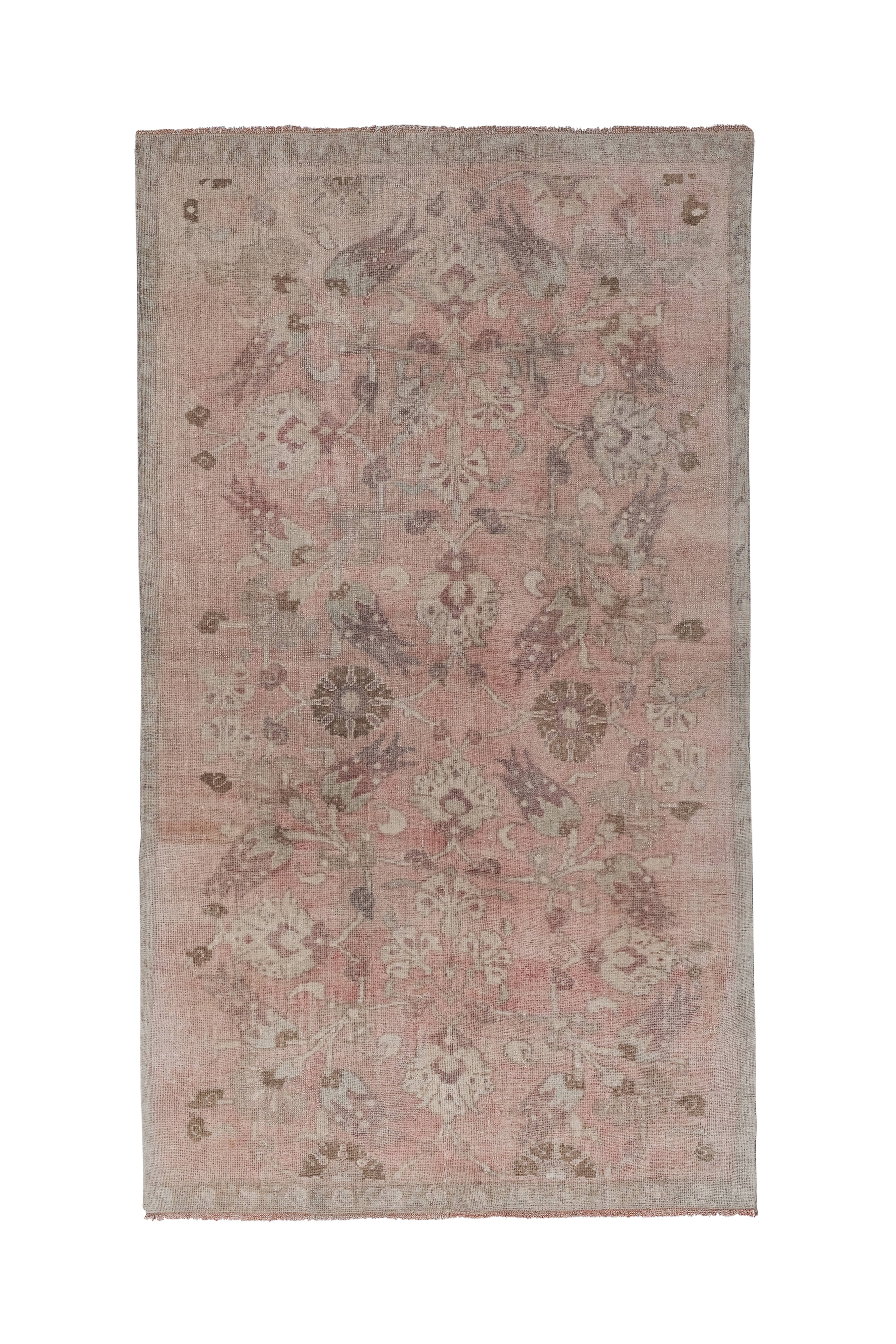 Vintage Turkish Karapinar Rug 4'7'' x 7'8''