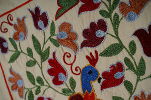 Bird Suzani Wall Hanging & Tablecloth | 18'' x 33''